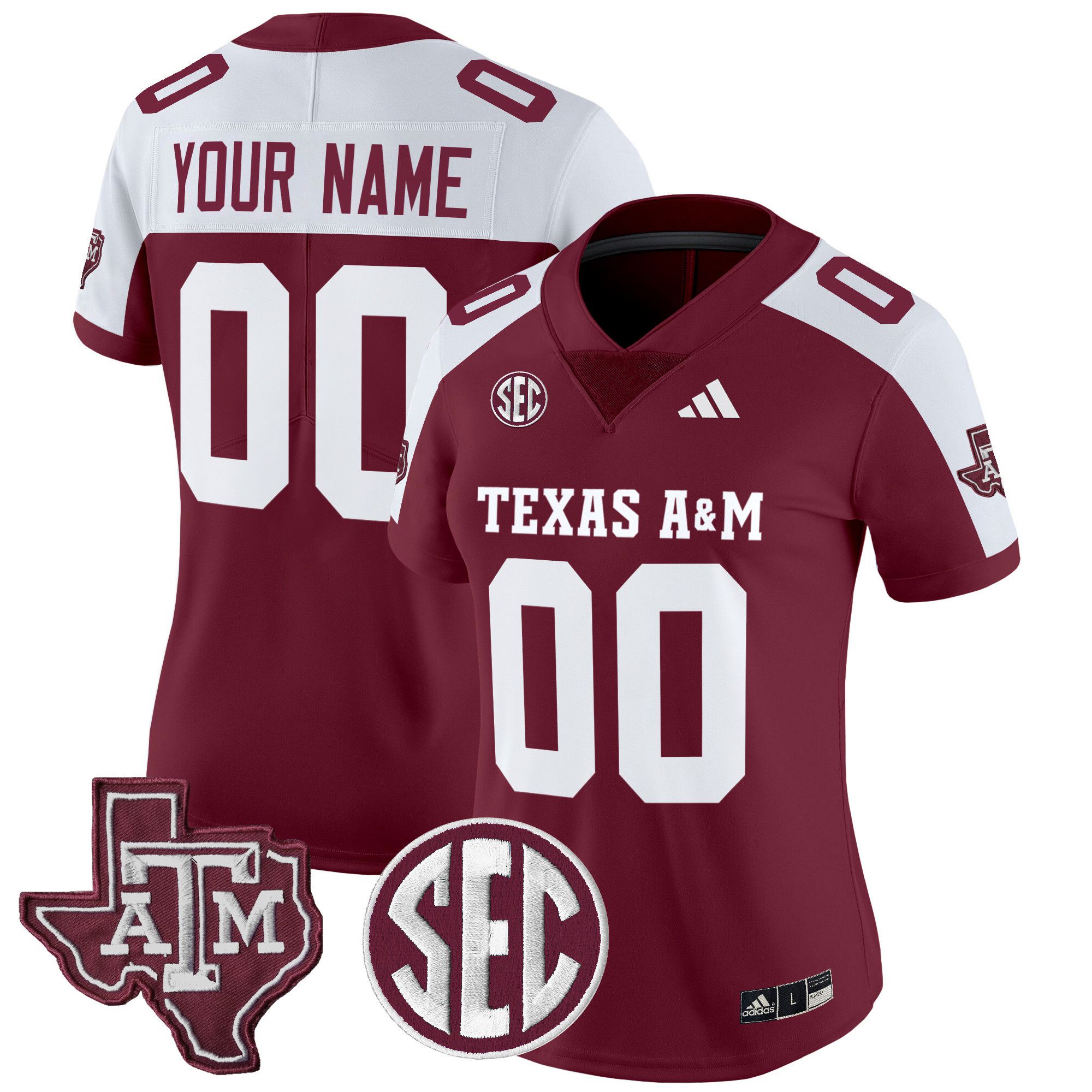 Women Texas A&M Aggies Red 2024 Vapor Limited Custom NCAA Jersey->customized ncaa jersey->Custom Jersey